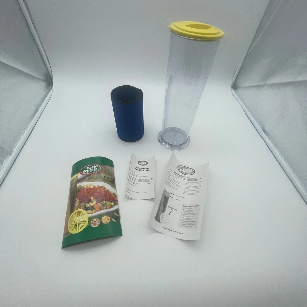 Pasta Express As Seen On TV Pasta Maker Tube Cooker with Thermal Sleeve and Reci